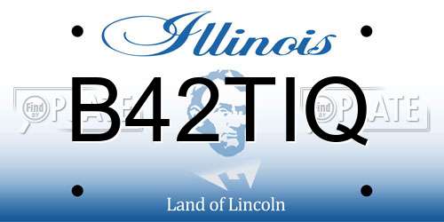 B42TIQ Illinois License Plate