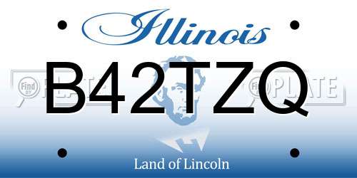B42TZQ Illinois License Plate