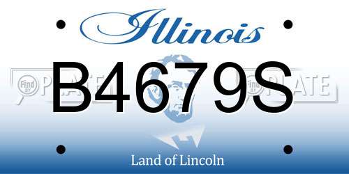 B4679S Illinois License Plate