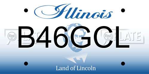 B46GCL Illinois License Plate