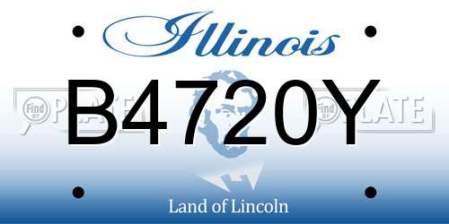 B4720Y Illinois License Plate