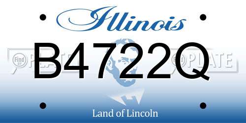 B4722Q Illinois License Plate