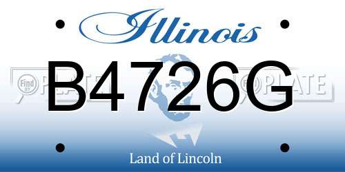 B4726G Illinois License Plate