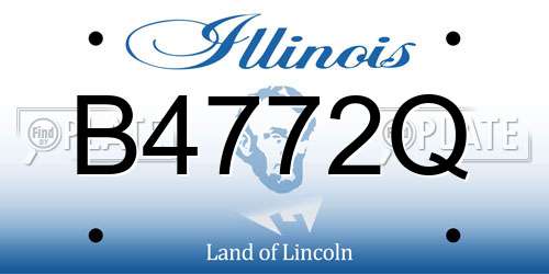 B4772Q Illinois License Plate