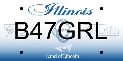 B47GRL Illinois License Plate