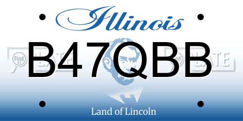 B47QBB Illinois License Plate