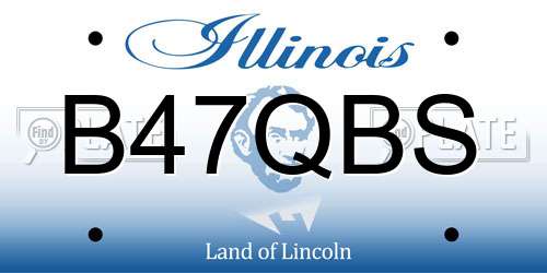 B47QBS Illinois License Plate