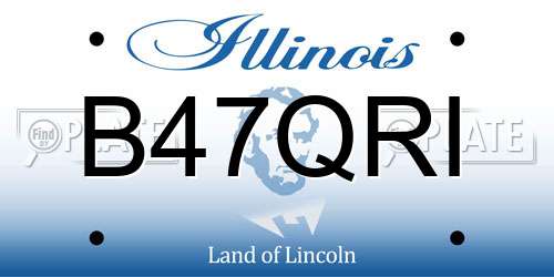 B47QRI Illinois License Plate