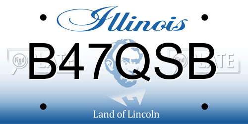 B47QSB Illinois License Plate