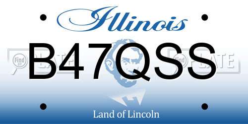 B47QSS Illinois License Plate