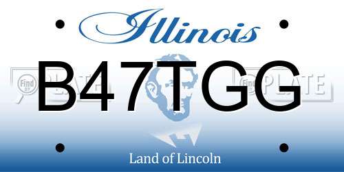B47TGG Illinois License Plate
