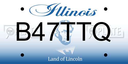 B47TTQ Illinois License Plate