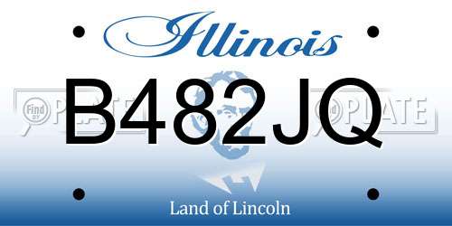 B482JQ Illinois License Plate