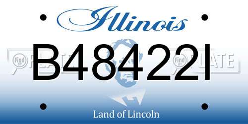 B48422I Illinois License Plate