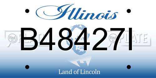 B48427I Illinois License Plate