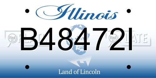 B48472I Illinois License Plate