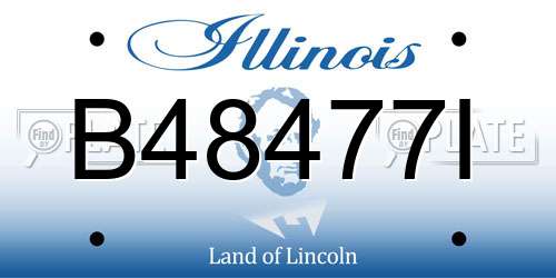 B48477I Illinois License Plate