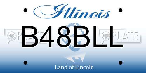 B48BLL Illinois License Plate
