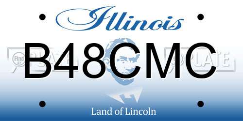 B48CMC Illinois License Plate