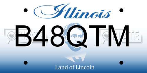 B48QTM Illinois License Plate