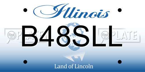 B48SLL Illinois License Plate