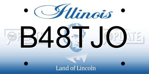 B48TJO Illinois License Plate