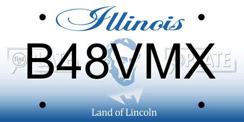 B48VMX Illinois License Plate