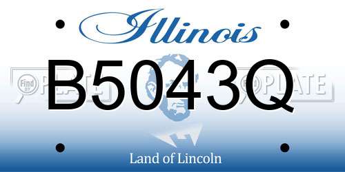 B5043Q Illinois License Plate