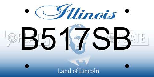 B517SB Illinois License Plate
