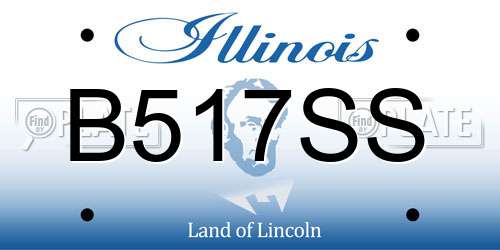 B517SS Illinois License Plate