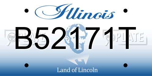 B52171T Illinois License Plate