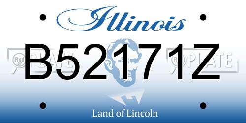 B52171Z Illinois License Plate