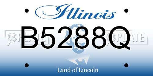 B5288Q Illinois License Plate