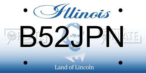 B52JPN Illinois License Plate