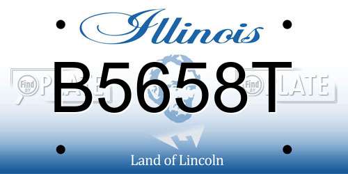 B5658T Illinois License Plate