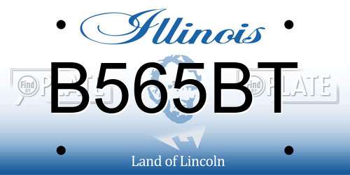 B565BT Illinois License Plate