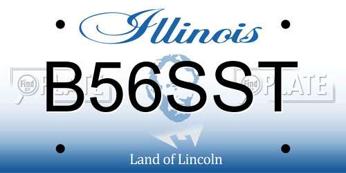 B56SST Illinois License Plate