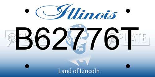 B62776T Illinois License Plate