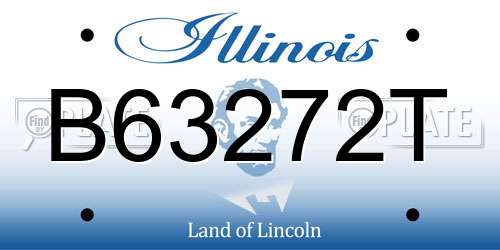 B63272T Illinois License Plate