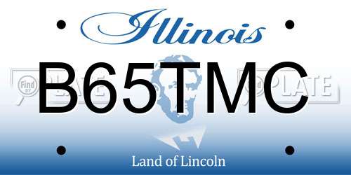 B65TMC Illinois License Plate