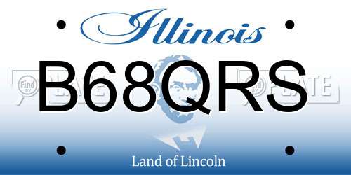B68QRS Illinois License Plate