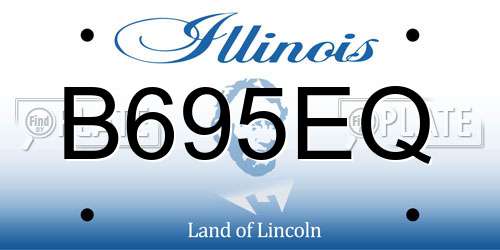 B695EQ Illinois License Plate