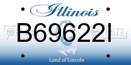 B69622I Illinois License Plate