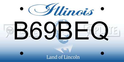 B69BEQ Illinois License Plate