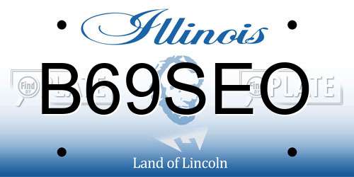 B69SEO Illinois License Plate
