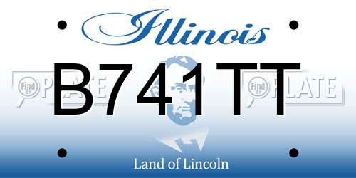 B741TT Illinois License Plate