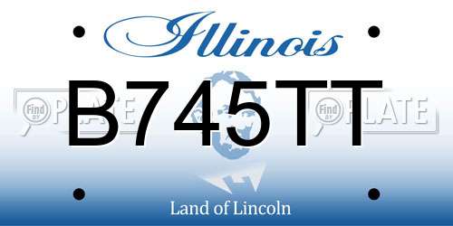 B745TT Illinois License Plate