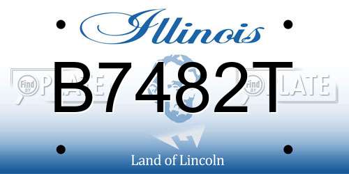 B7482T Illinois License Plate