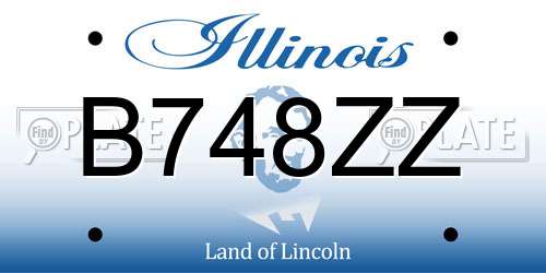 B748ZZ Illinois License Plate
