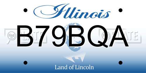 B79BQA Illinois License Plate
